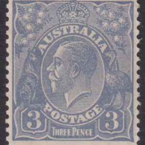 AUSTRALIA - 1928 KGV SM Wmk 3d 'ULTRAMARINE' Die 1 Type B SG 100 MLH Cv $175 [E6145]
