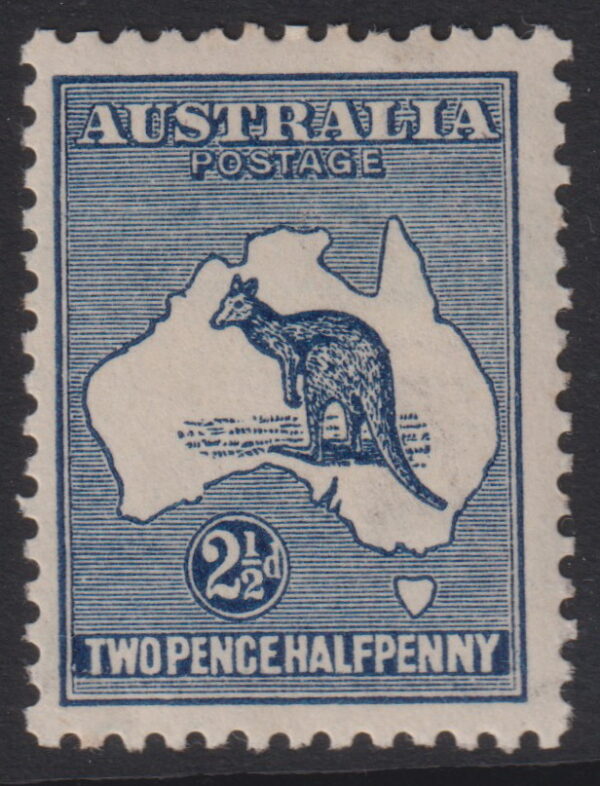 AUSTRALIA Roos - 1917 3rd Wmk 2½d INDIGO  SG 36 MLH Cv £30 [E6162]