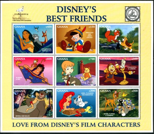 DISNEY - GHANA - 1996 'MICKEY'S BEST FRIENDS' Sheetlet MNH [E6010]