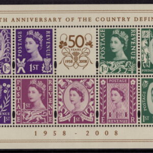 GREAT BRITAIN - 2008 'SCOTLAND - 50th ANNIVERSARY OF COUNTRY DEFINITIVES' Miniature Sheet MNH [E6300]
