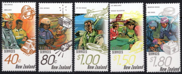 NEW ZEALAND - 1996 'RESCUE SERVICES' Set of 5 MNH [E6312]