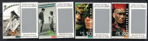 NEW ZEALAND - 1996 'CENTENARY OF NZ CINEMA' Set of 4 MNH [E6320]