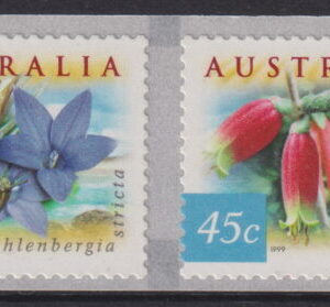 AUSTRALIA - 1999 'COASTAL FLOWERS' PEMARA Self Adhesive Strip of 4 Mint [E6005]