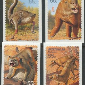 AUSTRALIA - 2008 'MEGA FAUNA' Self Adhesive set of 4 Mint [F0887]