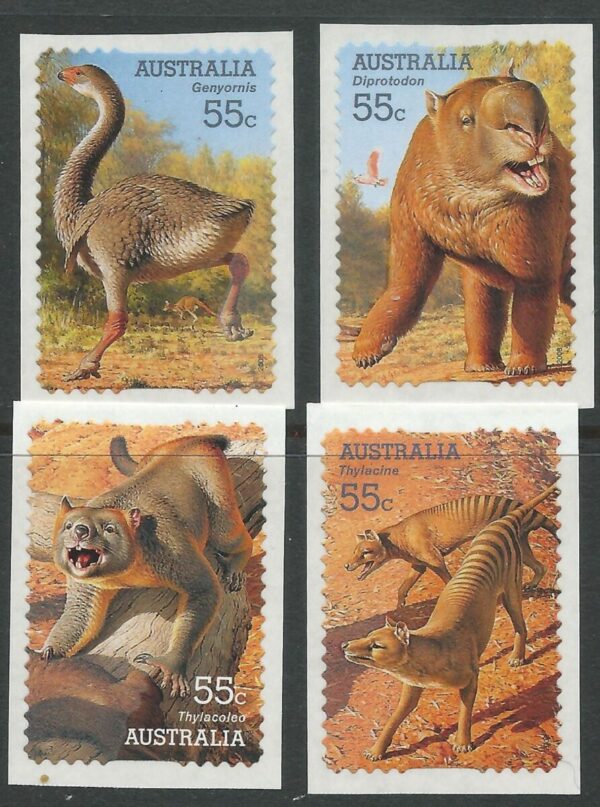 AUSTRALIA - 2008 'MEGA FAUNA' Self Adhesive set of 4 Mint [F0887]