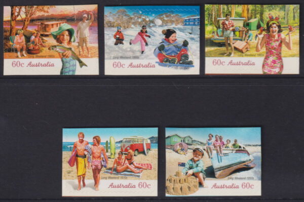 AUSTRALIA - 2010 'LONG WEEKEND' Self Adhesive Set of 5 Mint [E6194]