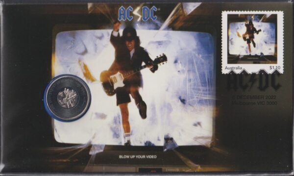 AUSTRALIA - 2023 'ACDC - Blow Up Your Video' PNC RAM 20c Coin [E6752]