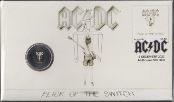 AUSTRALIA - 2022 'ACDC - Flick of the Switch' PNC RAM 20c Coin [E6755]