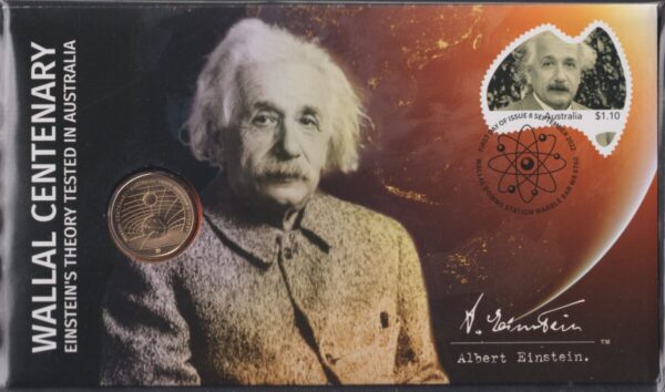 AUSTRALIA - 2022 'WALLAL CENTENARY - Einstein's Theory' PNC RAM Privy Mark $1 Coin [E6758]