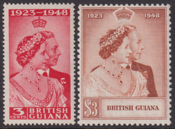 British Guiana - 1948 Silver Wedding Set SG 322/23 MNH Cv £ 22 [E6384x]