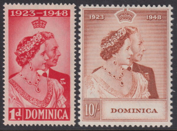 Dominica - 1948 Silver Wedding Set SG 112/13 MNH Cv £ 25 [E6388]