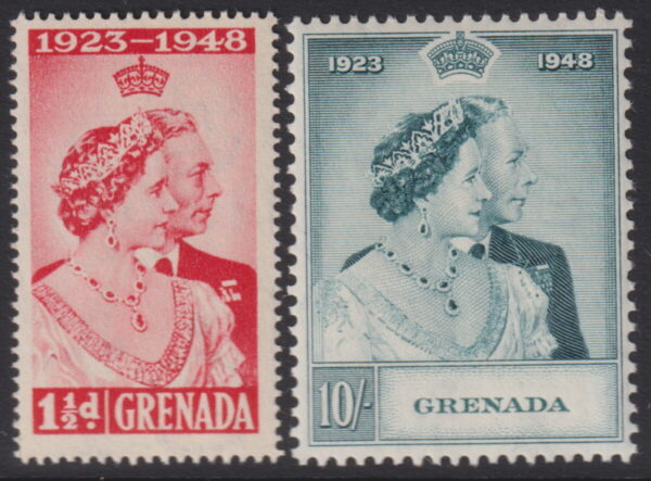 Grenada - 1948 Silver Wedding Set SG 166/67 MNH Cv £ 24 [E6398]