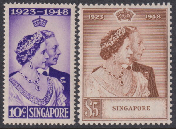 Singapore - 1948 Silver Wedding Set SG 31/32 MNH Cv £ 110 [E6424]