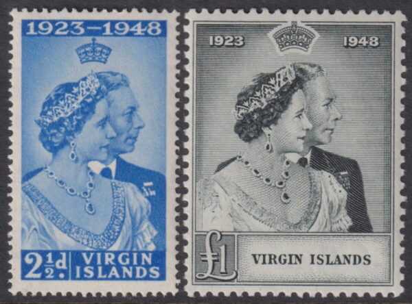 Virgin Islands - 1948 Silver Wedding Set SG 124/25 MNH Cv £ 16 [E6429]