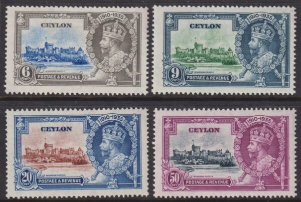 Ceylon - 1935 Silver Jubilee Set 379/82 MH Cv £ 10 [E6561]