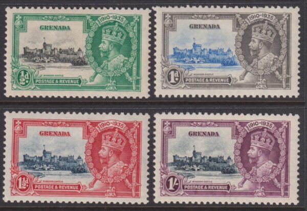 Grenada - 1935 Silver Jubilee Set SG 145/48 MH Cv £ 15 [E6575]