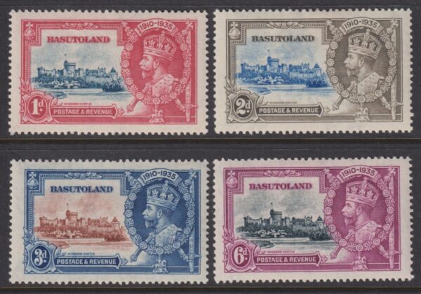 Basutoland - 1935 Silver Jubilee Set SG 11/14 MLH Cv £ 8 [E6602]