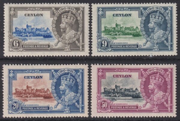 Ceylon - 1935 Silver Jubilee Set 379/82 MLH Cv £ 10 [E6605]