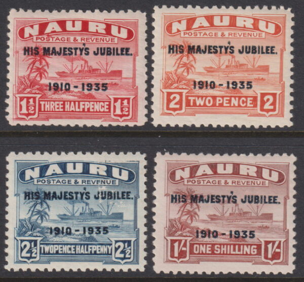 Nauru - 1935 Silver Jubilee Set SG 8/9 MLH Cv £ 40 [E6616]