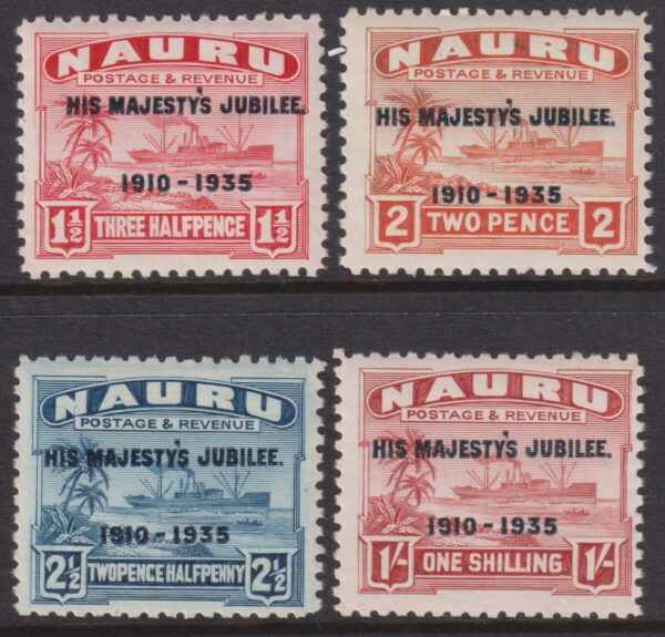 Nauru - 1935 Silver Jubilee Set SG 8/9 MLH Cv £ 40 [E6631]