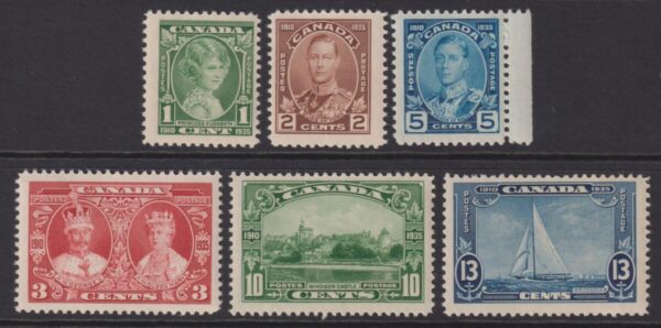 Canada - 1935 Silver Jubilee Set SG 335/40 MNH Cv £ 23 [E6644]