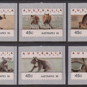 AUSTRALIA CPS - 1995 AUSTRAPEX 95  BW 1804A/F MNH Cv $8 [E6684]