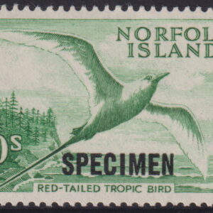 NORFOLK ISLAND 1961 10/- TROPIC BIRD 13.5mm Specimen SG 36s MNH Cv £130 [E6705]