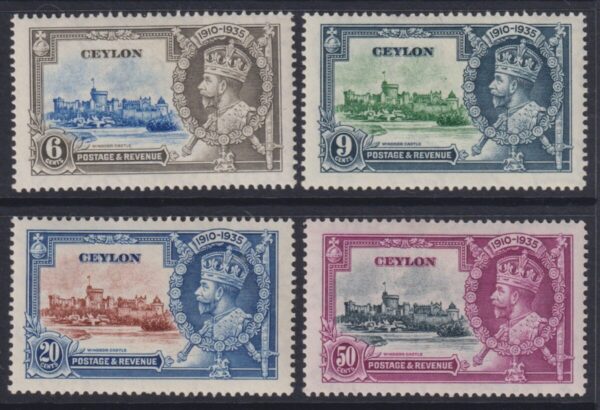 Ceylon - 1935 Silver Jubilee Set 379/82 MLH Cv £ 10 [E6908]