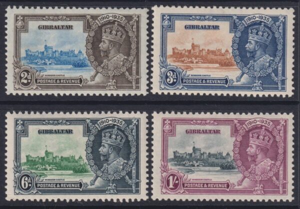 Gibraltar - 1935 Silver Jubilee Set SG 114/17 MLH Cv £ 28 [E6910]