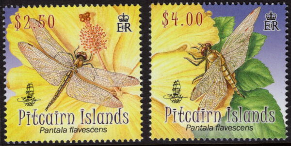 PITCAIRN ISLAND - 2009 'WANDERING GLIDER DRAGONFLY' Pair MNH [E6531]