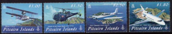 PITCAIRN ISLAND - 2009 'VISITING AIRCARFT' Set of 4 MNH [E6530]