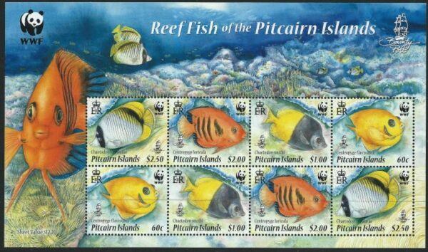 PITCAIRN ISLAND - 2010 WWF 'CORAL REEF FISH' Miniature Sheet MNH [E6525]