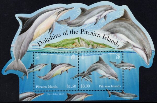 PITCAIRN ISLAND - 2012 'DOLPHINS' Miniature Sheet MNH [E6523]