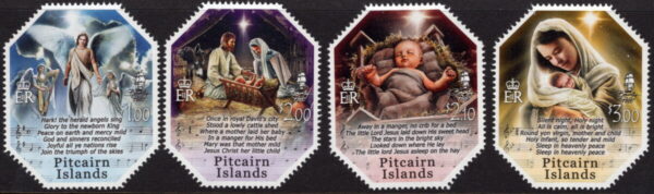 PITCAIRN ISLAND - 2015 'CHRISTMAS CARDS' Set of 4 MNH [E6497]