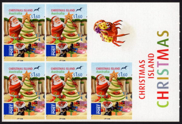 CHRISTMAS ISLAND - 2012 'CHRISTMAS' Self Adhesive Booklet MINT [E7758]