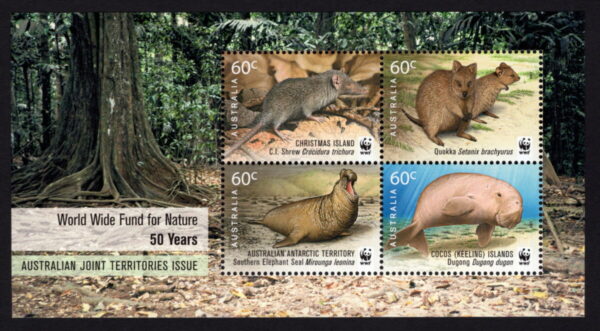 CHRISTMAS ISLAND - 2011 '50TH ANNIVERSARY OF WWF FOR NATURE' Miniature Sheet MNH [E7744]