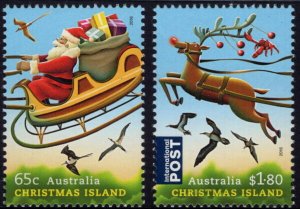 CHRISTMAS ISLAND - 2016 'CHRISTMAS' Pair MNH [E6984]