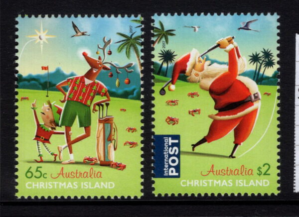 CHRISTMAS ISLAND - 2017 'CHRISTMAS' Pair MNH [E6991]