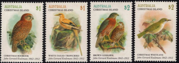 CHRISTMAS ISLAND - 2018 'ART OF JOHN GERRARD KEULEMANS' Set of 4 MNH [E6993]