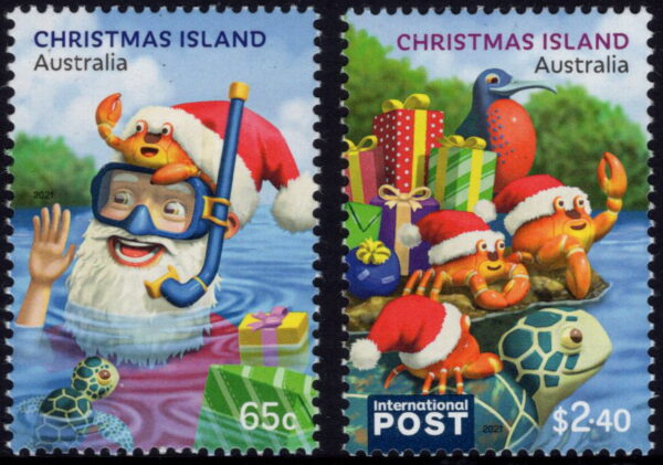 CHRISTMAS ISLAND - 2021 'CHRISTMAS' Pair MNH [E7005]