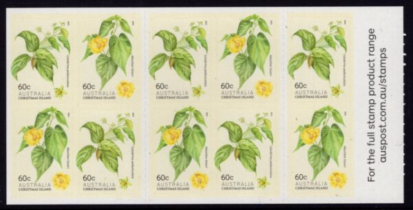 CHRISTMAS ISLAND - 2013 'FLOWERING SHRUBS' Self Adhesive Booklet MINT [E7741]