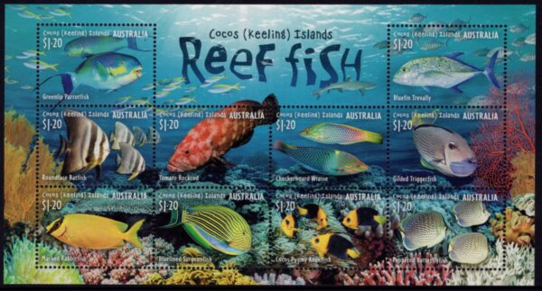 COCOS (KEELING) ISLANDS - 2023 'REEF FISH' Miniature Sheet MNH [E7427]