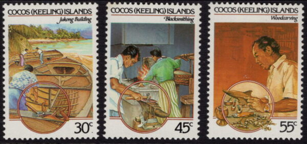 COCOS (KEELING) ISLANDS - 1985 'COCOS- MALAY CULTURE' Set of 3 MNH [E7410]