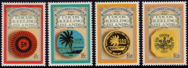 COCOS (KEELING) ISLANDS - 1993 'EARLY COCOS CURRENCY' Set of 4 MNH [E7402]
