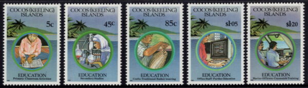 COCOS (KEELING) ISLANDS - 1993 'EDUCATION' Set of 5 MNH [E7403]