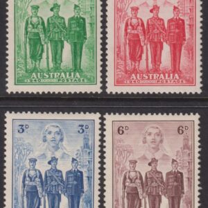 AUSTRALIA  KGVI - 1940 6d BROWN AIF  SG 196/99 MNH Cv £50 [E7120]