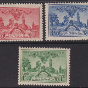 AUSTRALIA  KGV - 1936  Set to 1/- SA Centenary  SG 161/63 MNH Cv £35 [E7136]