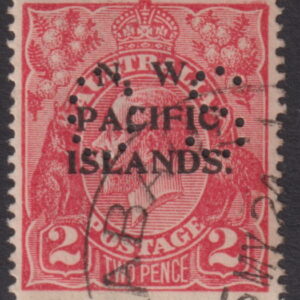 NWPI - 1923 KGV 2d 'ROSE-SCARLET' OS SG Ø19 VFU Cv £35 [E7517]