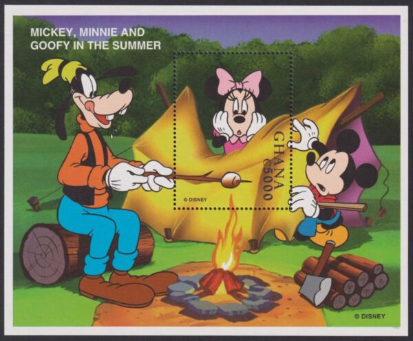 DISNEY - Ghana - 1998 'YEAR IN THE LIFE OF MICKEY - Summer' Miniature Sheet MNH [E7713]