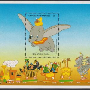 DISNEY - GRENADA GRENADINES - 1988 'DISNEY ANIMAL STORIES - Dumbo' Miniature Sheet MNH [E7919]